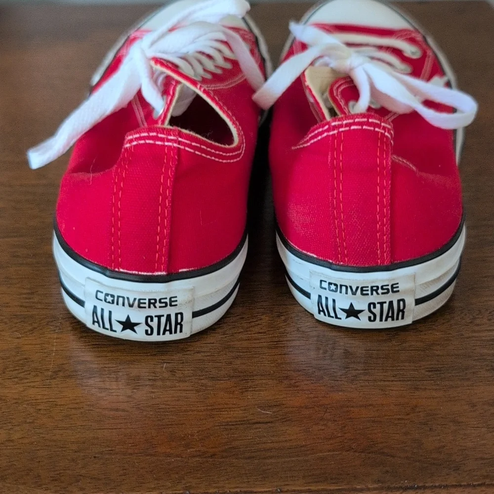 Red Converse Sneakers Sz 9.5 - Picture 5 of 5